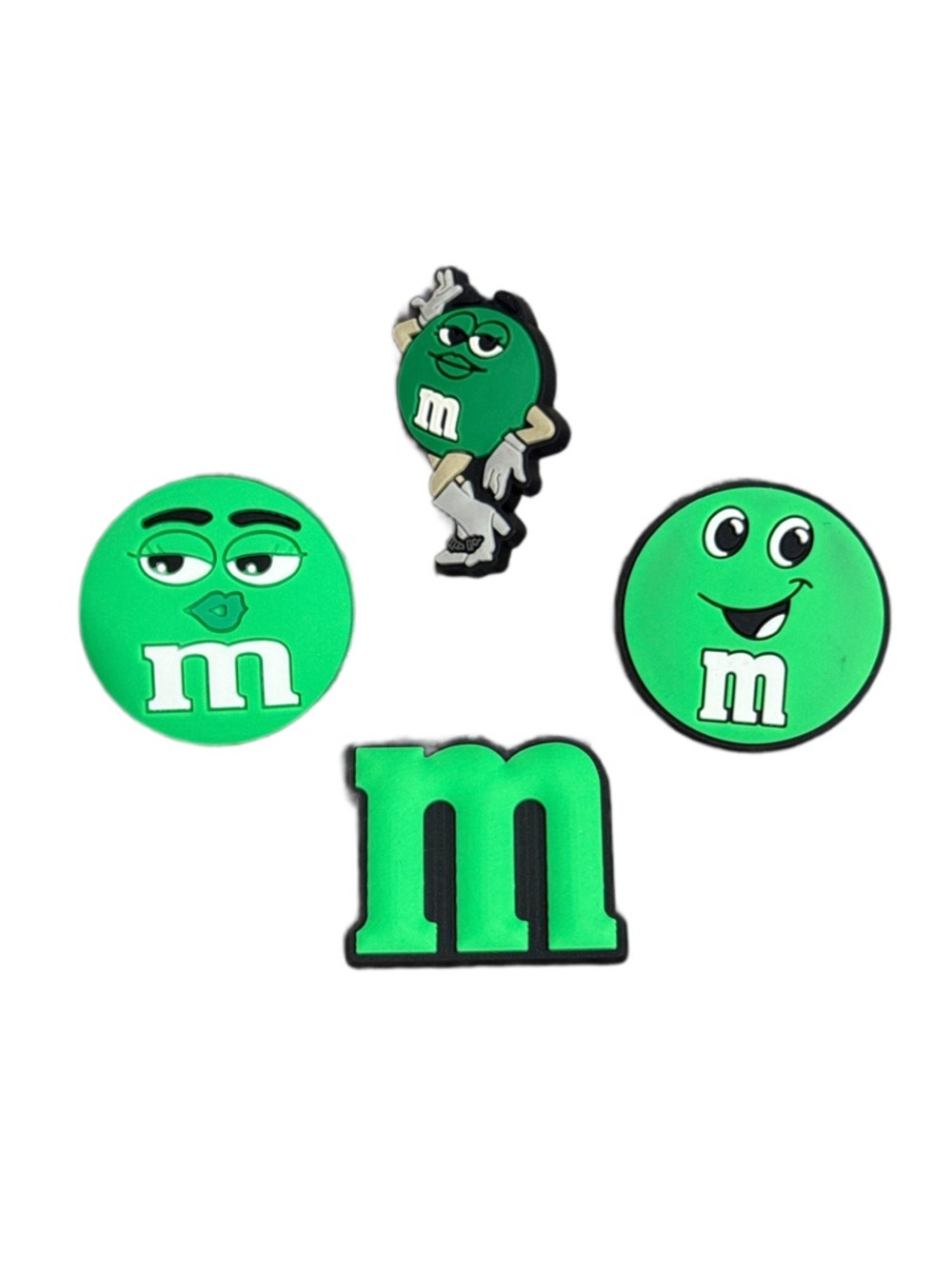 M&M'S Green Character Shoe/Accessory Charms - 4-Pack